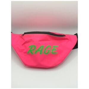 FUNNY GUY MUGS Unisex Neon Pink/Green R.A.G.E. Double Pocket Fanny Pack